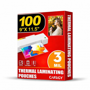 Laminating Sheets 3 Mil 9" x 12" – 100 Pack | Classroom & Home Laminator Pouches