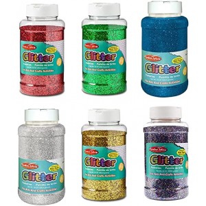  1 lb. of Glitter in a Variety of Vibrant Colors!