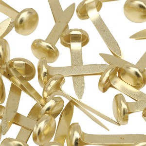Paper Fasteners, 1000-Pack (10 Boxes of 100) – Choice Of Size! | Brass Plated Round Head