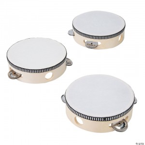 Wood Musical Instruments Tambourines Set