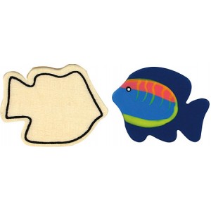 Large Wood Fish