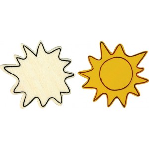 Medium Wood Sun