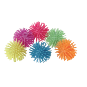 Mini Puffer Balls, 2", 12/Pk – Soft Vinyl Koosh-Style Fidget Toys for Parties, Classrooms & Sensory Play