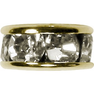 Gold Rhinestone Spaer - 8MM 