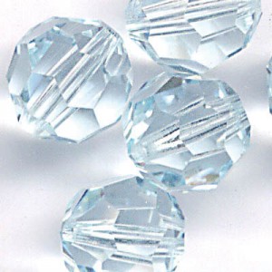 Round Faceted Bead 6MM - Crystal