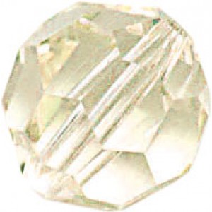 Round Faceted Bead 6MM - Ivory
