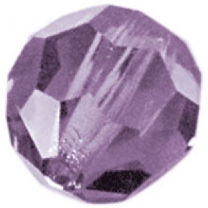 Round Faceted Bead 6MM - Lavendar
