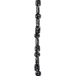 Glass Dot Beads - Black 