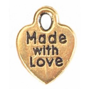 Made With Love Charms - Gold 