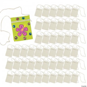 48 Pc. DIY Canvas Zipper Purses
