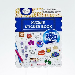 Passover Sticker Book 100+ Stickers – 4 Page Jewish Holiday Sticker Activity Book for Classrooms, Crafts & Kids