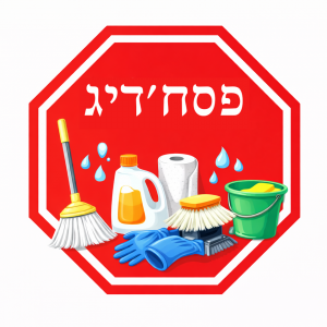 Pesach Cleaning Stop Sign Cutouts – Passover Cleaning Reminder Signs for Kids, Classroom Decorations & Holiday Crafts