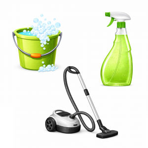 Pesach Cleaning Supplies Cutouts – 20 Passover Themed Classroom & Holiday Decoration Craft Shapes