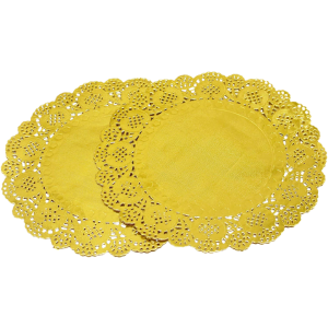 Foil Paper Doilies,12/Pk