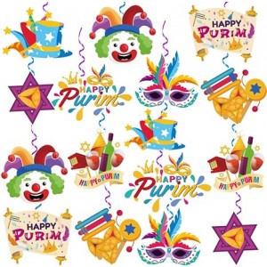 Hanging Purim Swirl Decoration