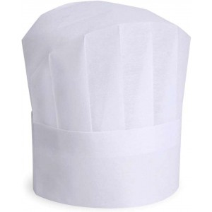 Kids’ Chef Hats, 8" Tall, 24/Pk – White Paper Chef Hats for Crafts, Cooking Activities, Classrooms & Camps