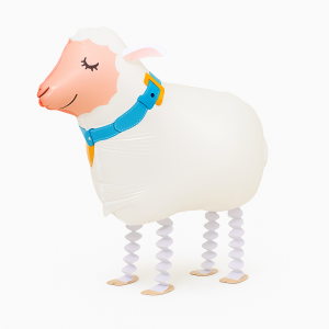 Walking Sheep - Aluminum Foil Balloon With String 23.62"x19.69"
