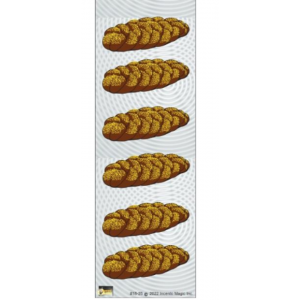 Challah Die-Cut Stickers – Shabbos Bread Stickers for Kids Classroom Crafts, Jewish Holiday Projects & Learning Activities