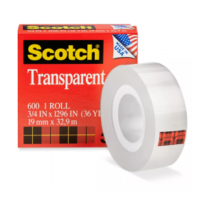Scotch Transparent Tape Refill 34" X 1000"