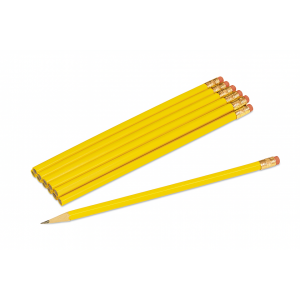  #2 Yellow Pencils – Unsharpened, 12-Pack