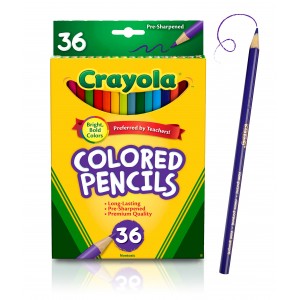 Crayola Colored Pencils – 36 Count | Pre-Sharpened, Non-Toxic, Durable for Classrooms & Art Projects