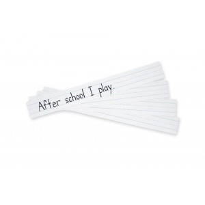 Sentence Strips 100/Pk White Ruled