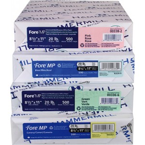 COLORED COPY PAPER 8.5" x 11" – ASSORTED BRIGHT PRINTER PAPER, 500 SHEETS PACK FOR CLASSROOM CRAFTS, OFFICE PRINTING & DIY PROJECTS