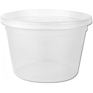 Container with Lid - Medium, 16 oz. 10/pk