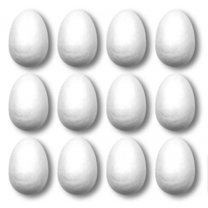Craft Foam – Egg, 2" - 12 Pack