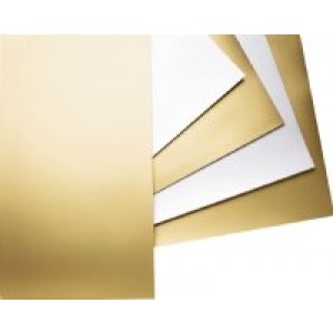 Metallic Poster Board-Gold -Matte 25/Pack