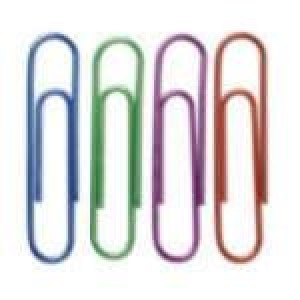 Jumbo Colored Paper Clips