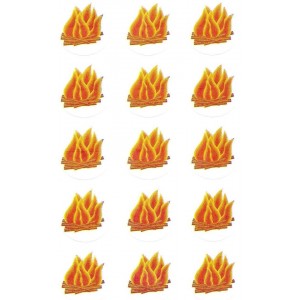 Bonfire Stickers 10 Sheets – Campfire Theme Stickers for Classroom Rewards, Crafts & Kids Activities