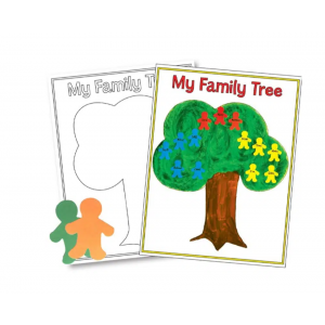 Family Tree Poster 30/PK 17X22 – Educational Classroom Chart