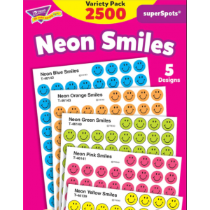 Sticker Variety Packs Neon Smiles