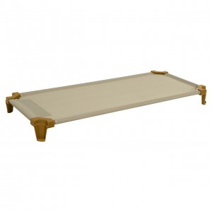 Toddler Cot Single Pack of (1) Factory Assembled- Tan