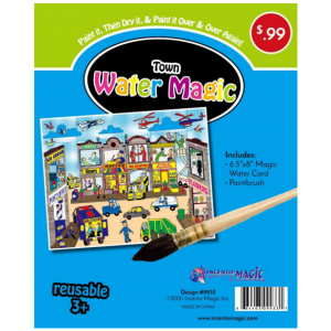 Town Water Magic 6.5"x 8"(Paintbrush Included) 