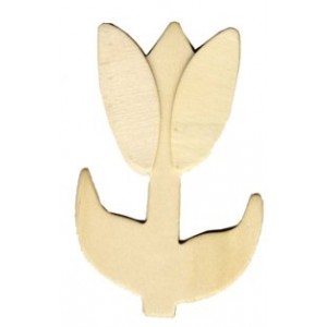 Wood 3-D Shapes-Tulip