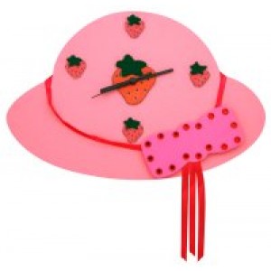 Strawberry Hat Clock