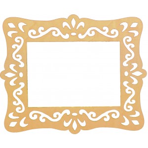 Laser Cut Frame Rectangular Picture