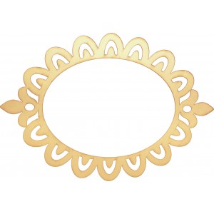 Oval Laser Cut Picture Frame-Small