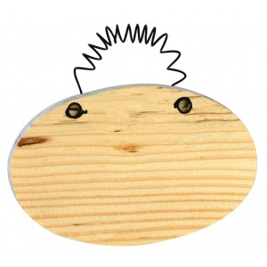 Wood Door Sign Oval 3" x 4"