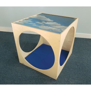 Acrylic Top Play House Cube With Floor Mat Set