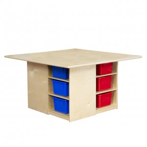 Cubby Table with (12) Color Trays