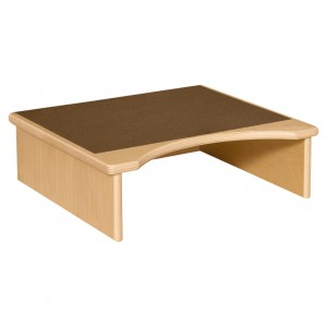Toilet Step with Brown Tread