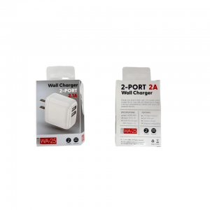 wall adapter 2-port 2A 