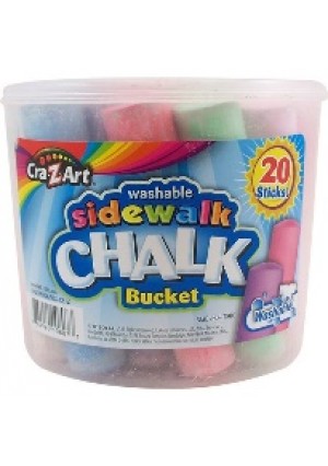 Sidewalk Chalk Bucket Asst. 20ct.
