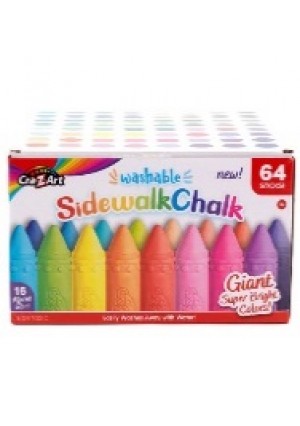 Sidewalk Chalk Bucket Asst. 64ct.