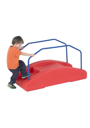 Red Rocker/Toddler Bridge with Bridge Rails