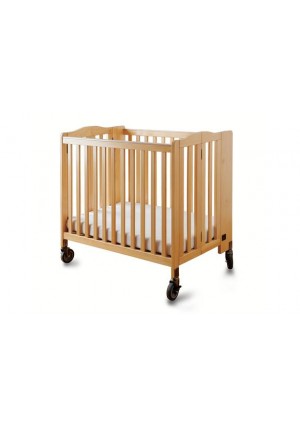 Foldaway Portable Crib- Natural