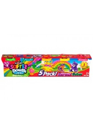 Softee Dough Astd. Girl/Neone/Basic 5ct. 3 oz.